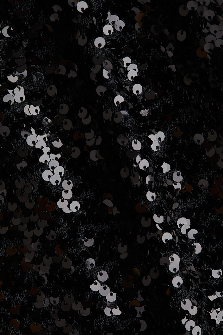 H&M Black Sequined Girls Dress