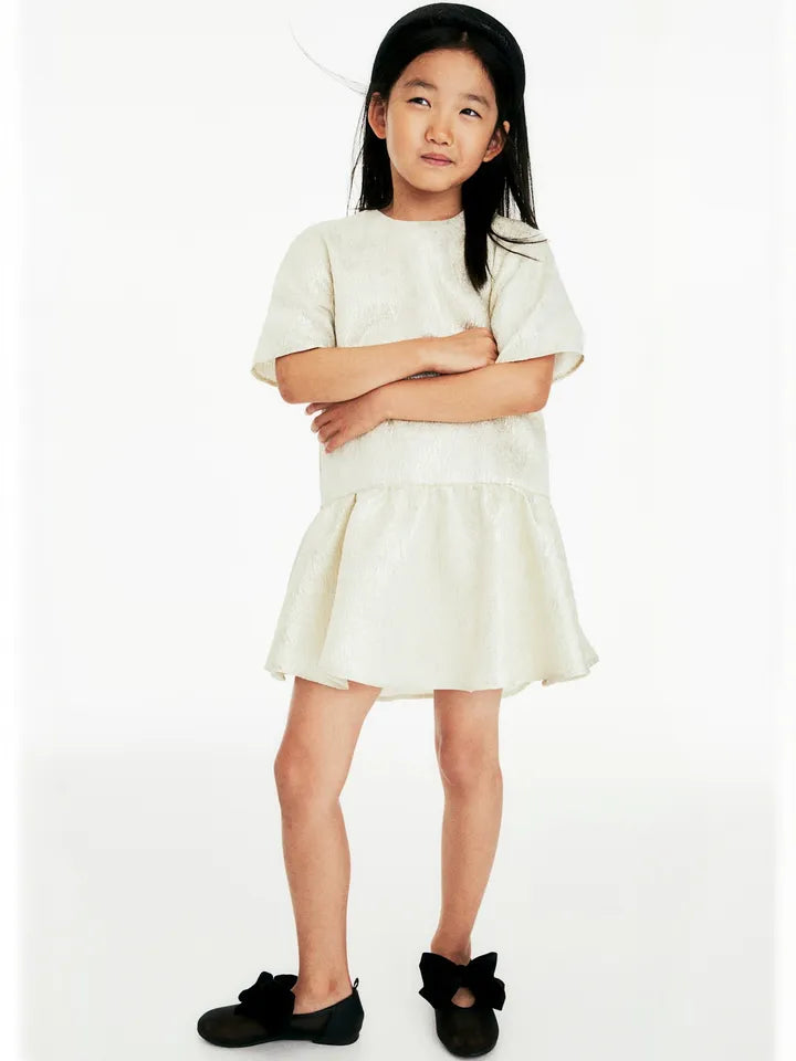 H&M girls jacquard-weave dress