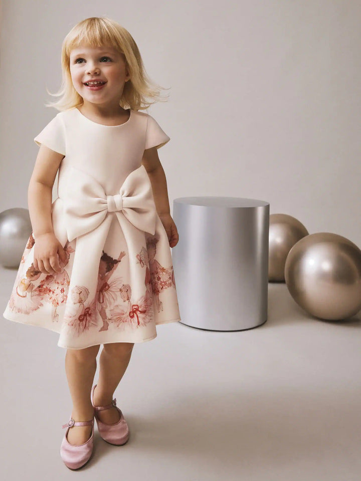 Ballet pink scuba ballerina dress