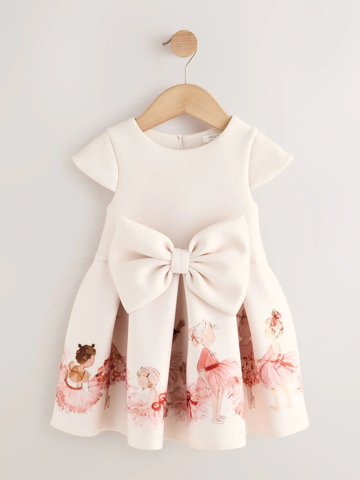 Ballet pink scuba ballerina dress