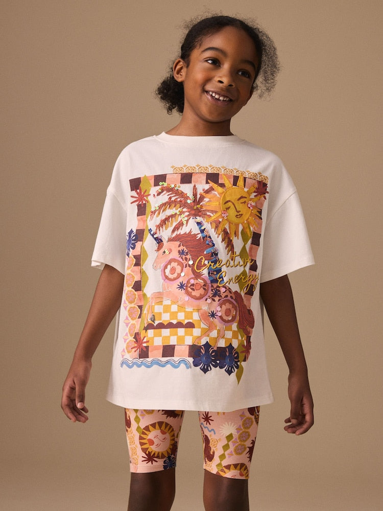 Next Unicorn t-shirt and cycling set