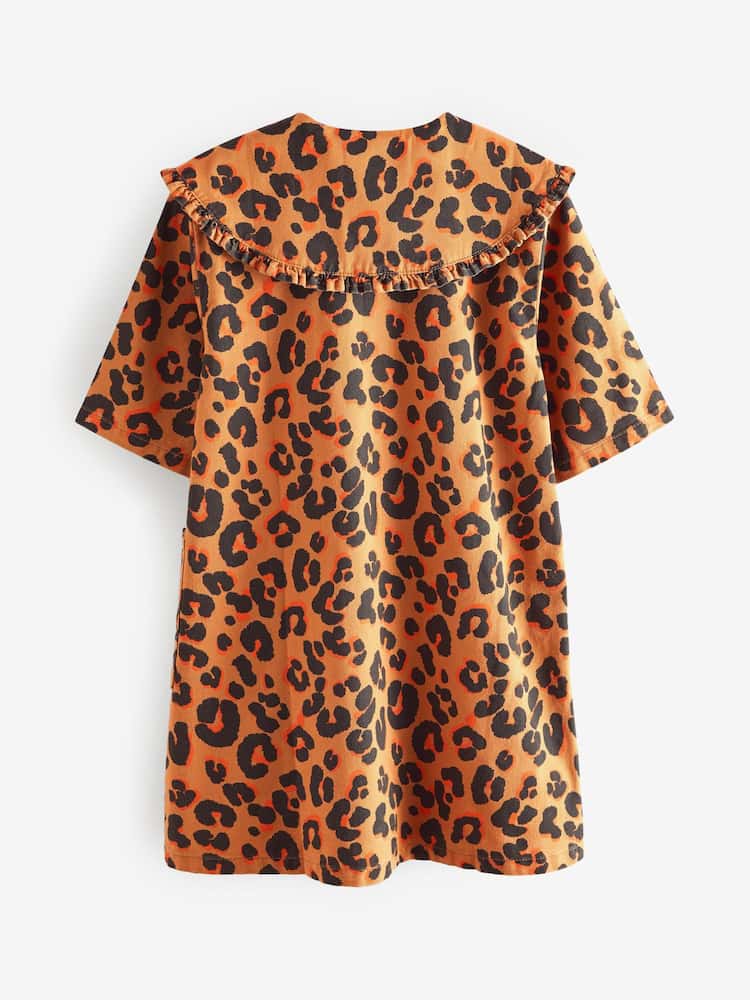 NEXT animal print collar dress
