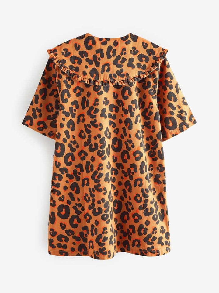 NEXT animal print collar dress