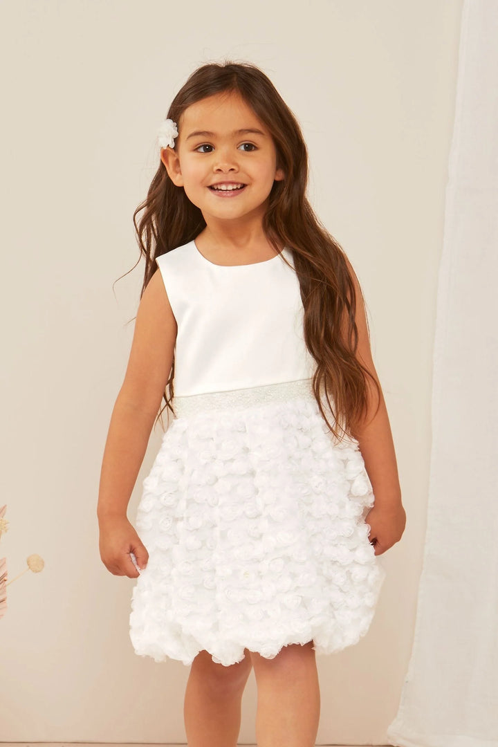 Lipsy flower dress in white