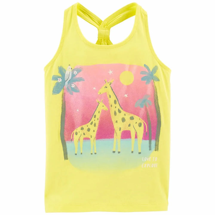 Carters Giraffe Racerback tank top