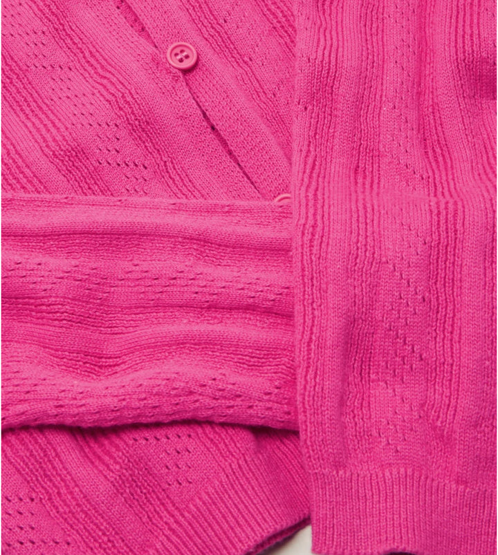 Girls Pink Cardigan with buttons