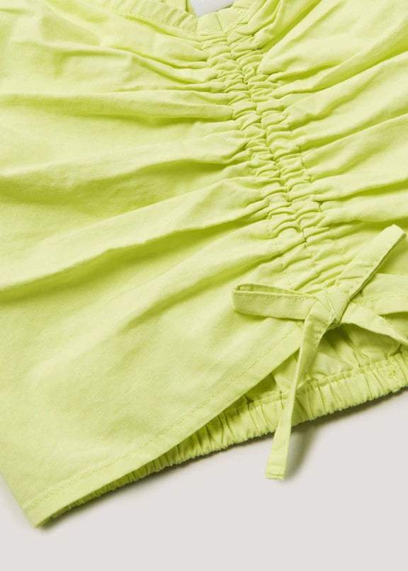 Neon lime crop top for girls