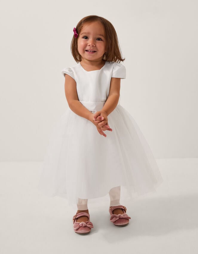 Monsoon baby dress in ivory