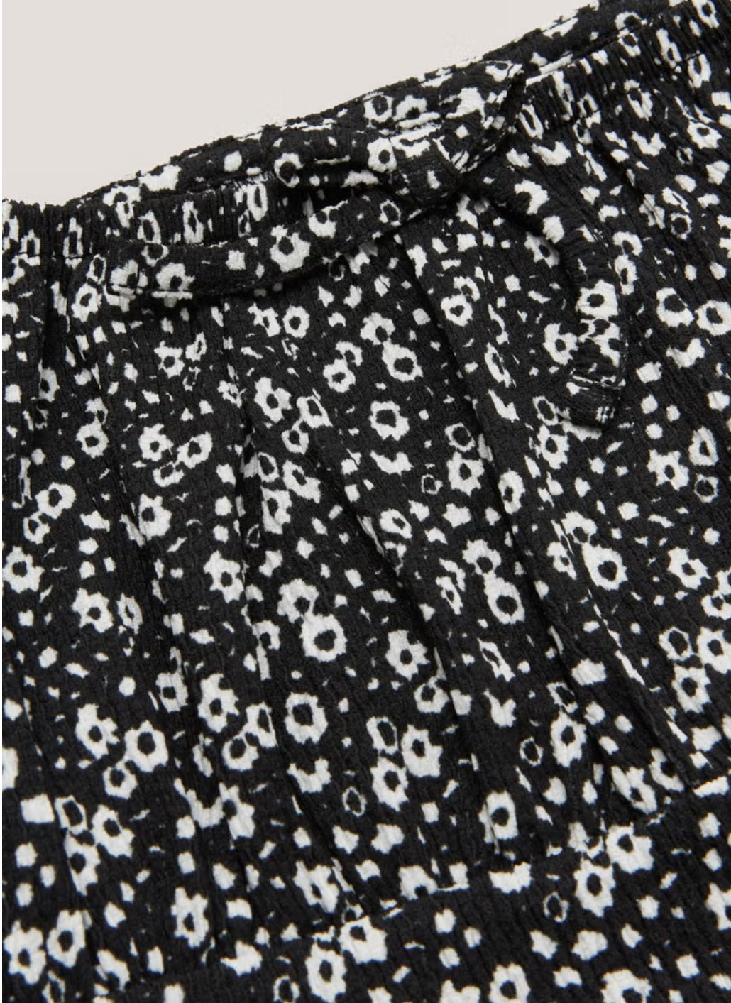Candy couture black floral frill hem short dress