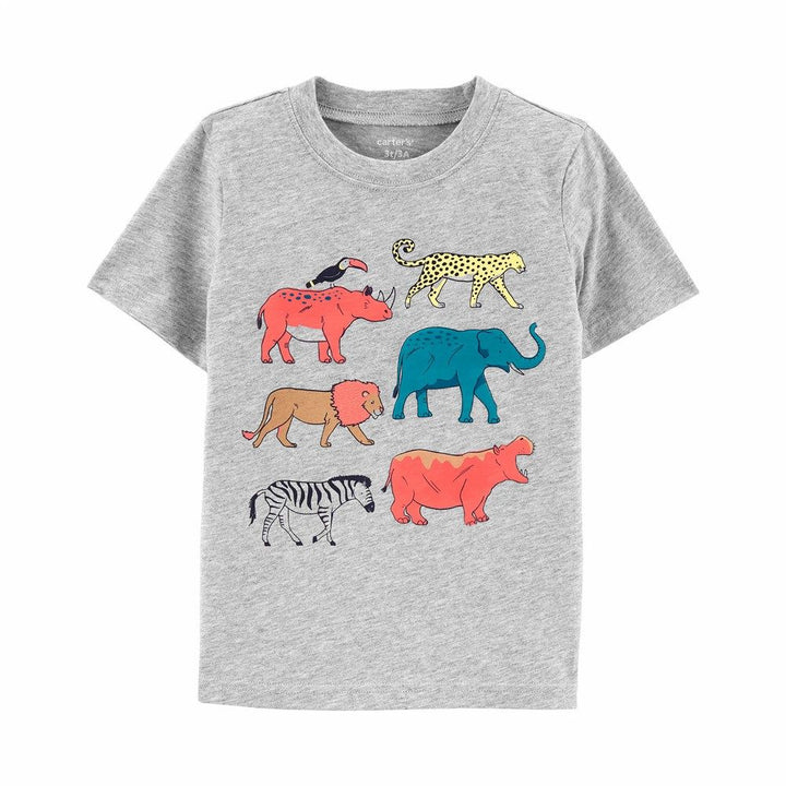 Carters animals jersey tee