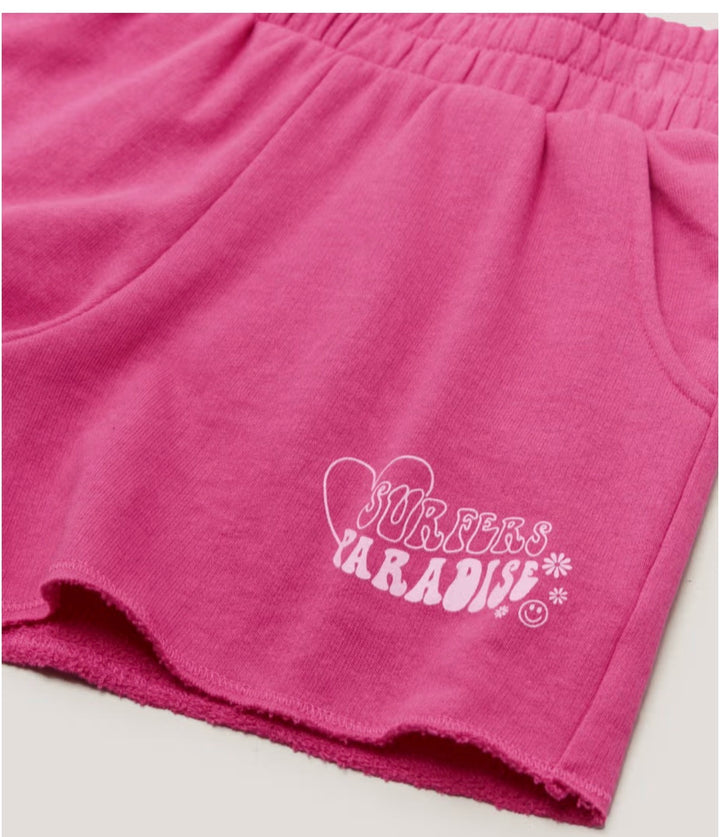 Girls pink boxer shorts