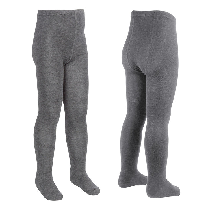 Cotton tights in grey for girls