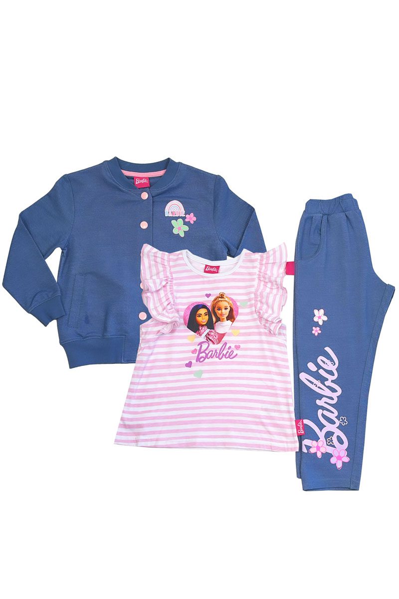 Barbie 3piece jacket, leggings and frilly t-shirt