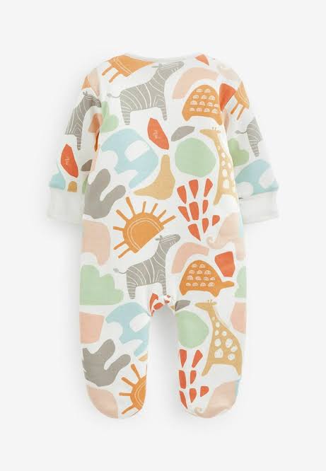 Next all print footless sleepsuit