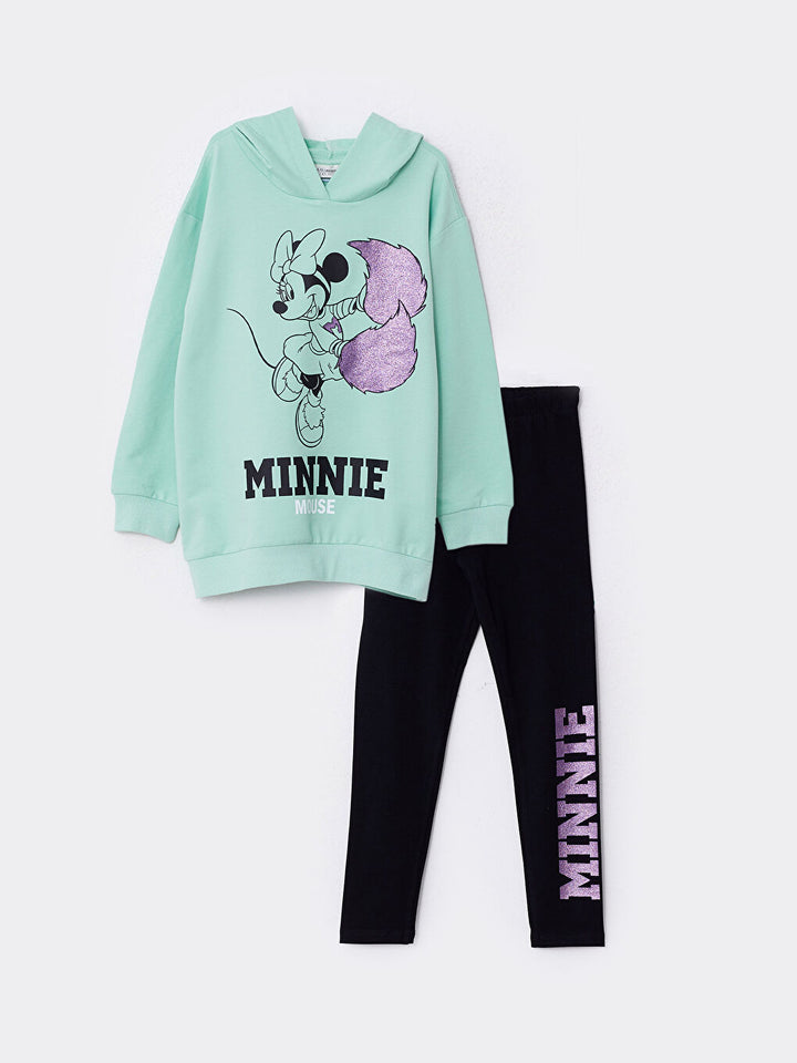 Minnie mouse hoodie set with leggings