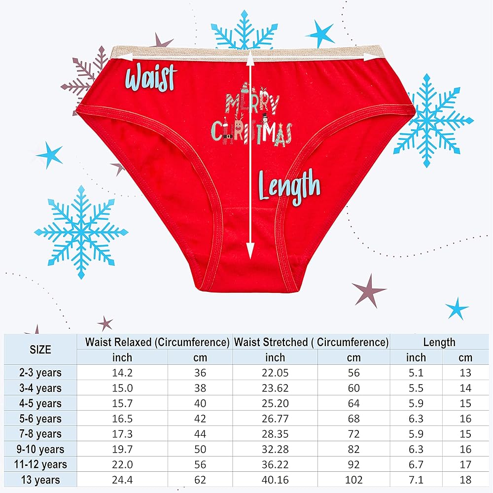 Christmas girls design panties