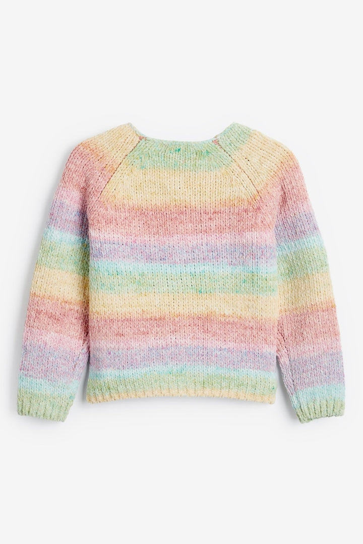 Next Girls colorful super soft chenille cardigan