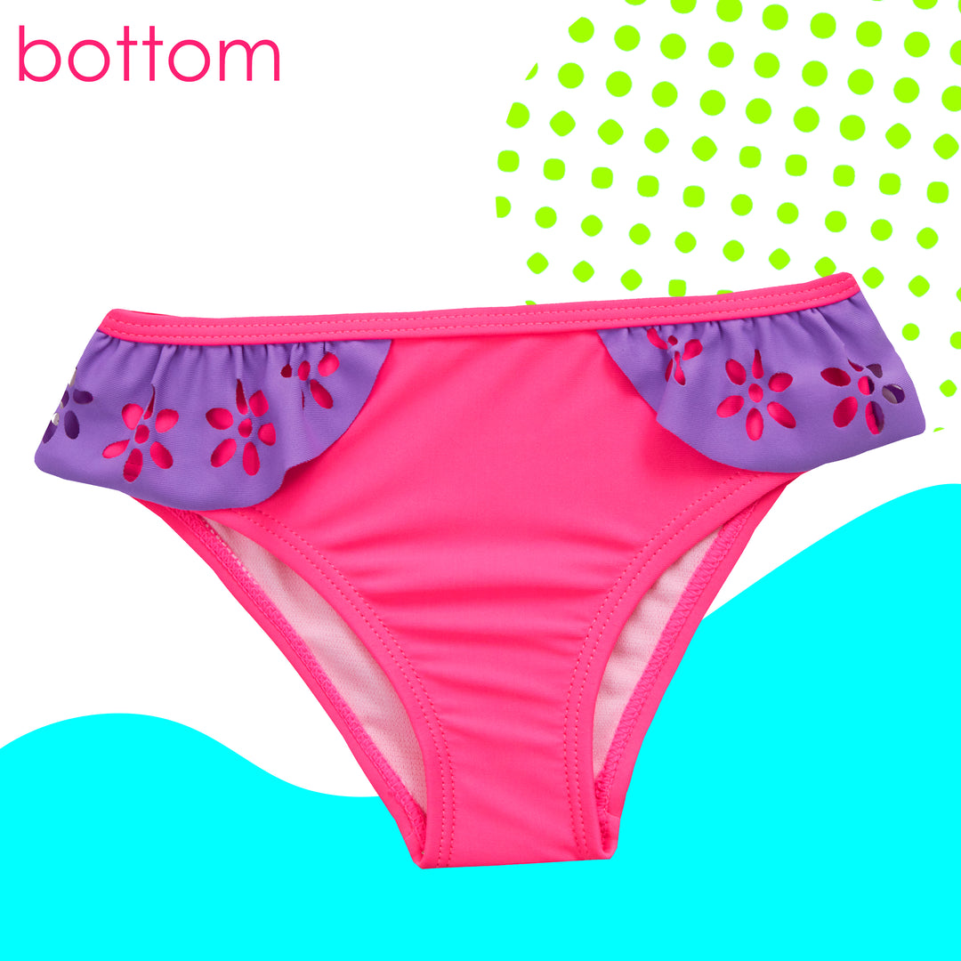 Red Melon laser cut bikini 2pcs girls