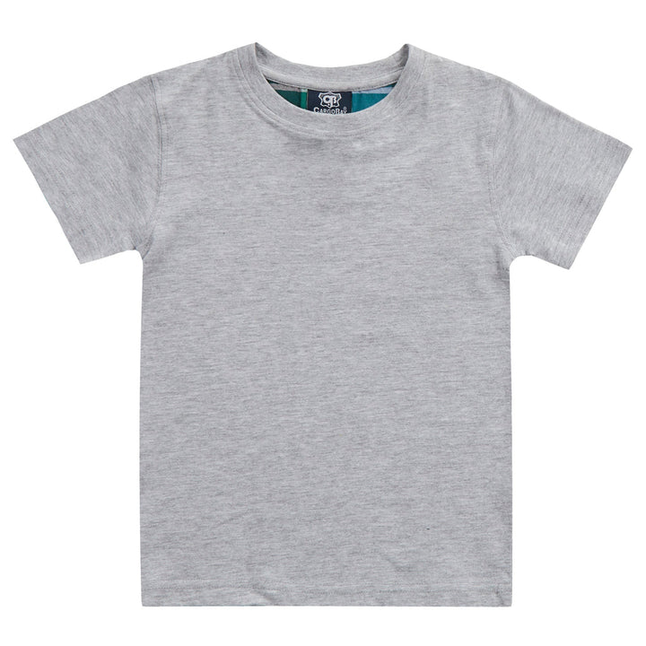 Cargo bay t-shirt and woven shorts pjs set in grey