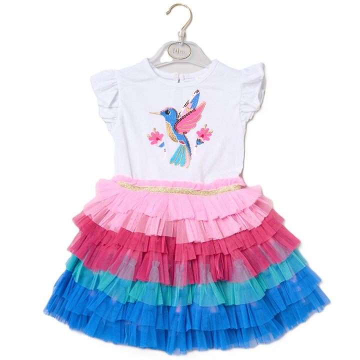 Miss Sequin Hummingbird Tutu Dress