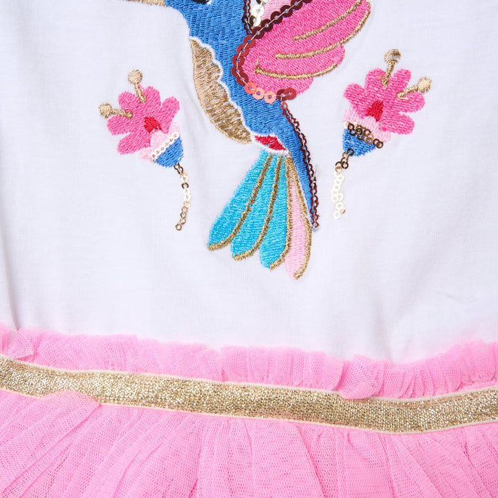 Miss Sequin Hummingbird Tutu Dress