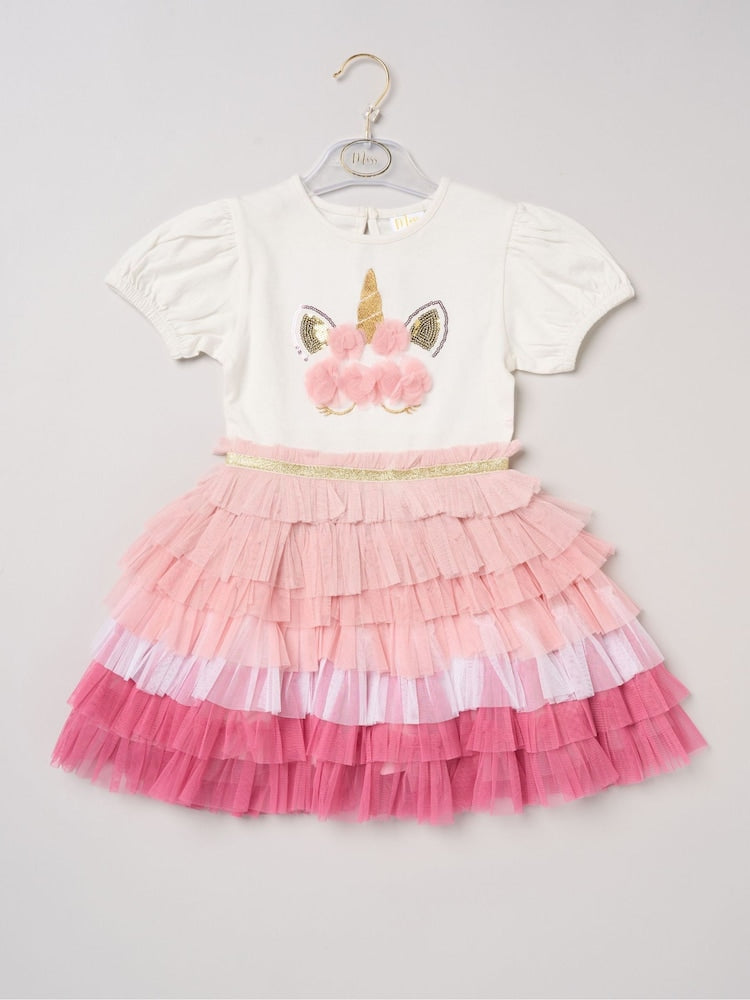 Miss Dark Pink Sequin Tutu Dress