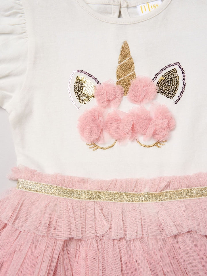 Miss Dark Pink Sequin Tutu Dress