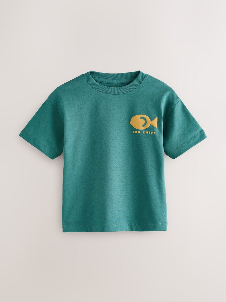 Boys Fish Simple Short sleeve t-shirt