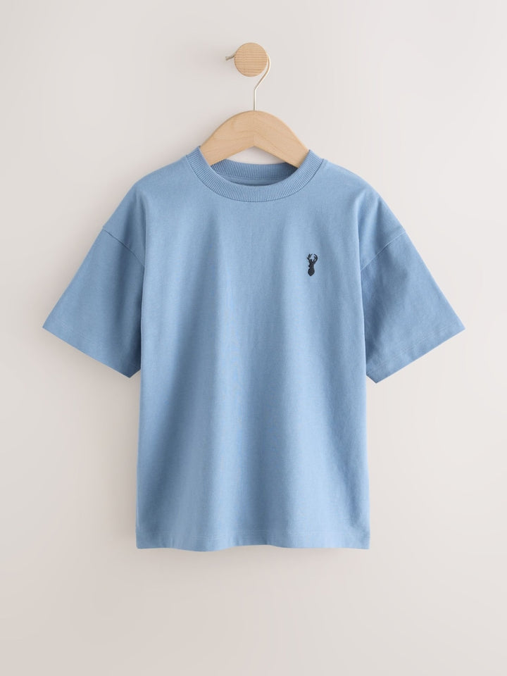 NEXT short sleeve stag embroidered t-shirt 3 pcs