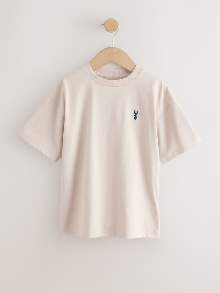 NEXT short sleeve stag embroidered t-shirt 3 pcs