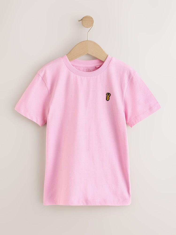 NEXT pink stag emb girls t-shirt