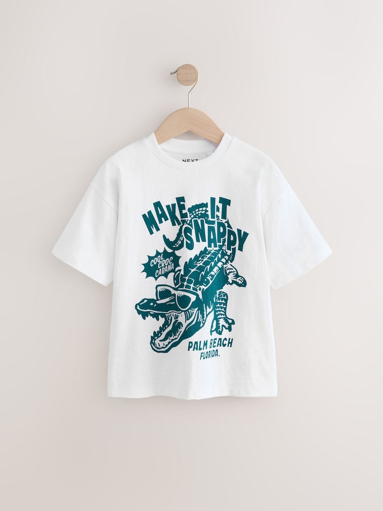 Next Relaxed Fit short sleeve graphic tee