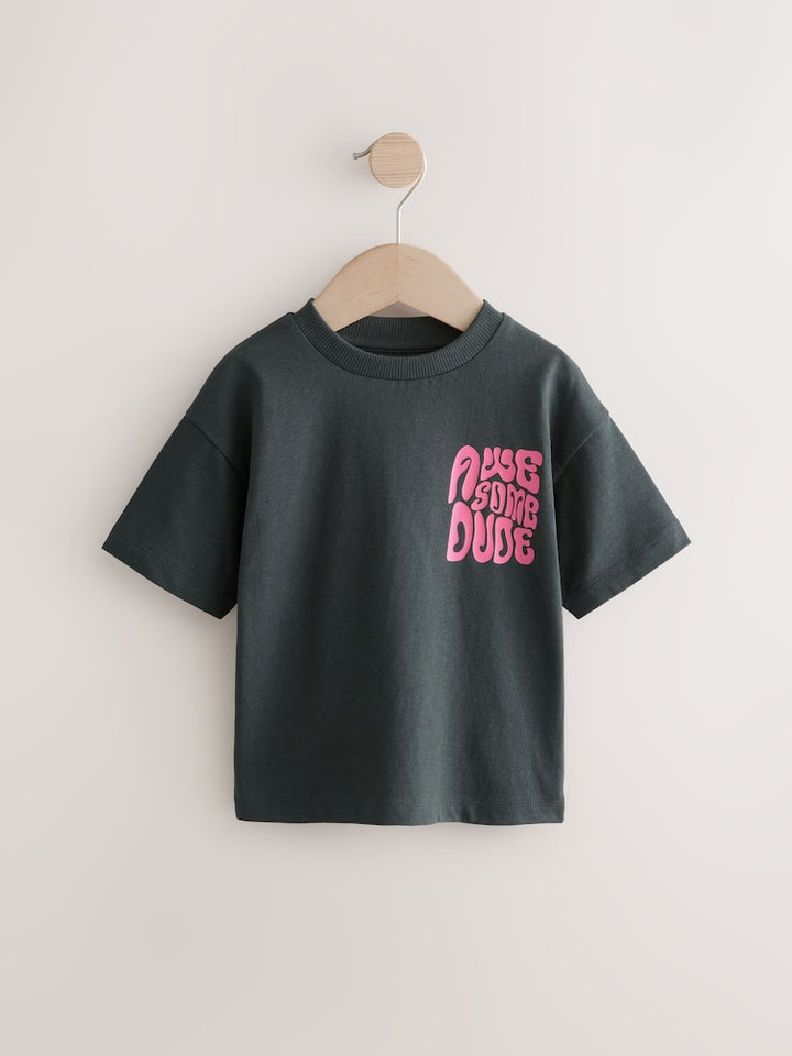 NEXT faded black boys t-shirt