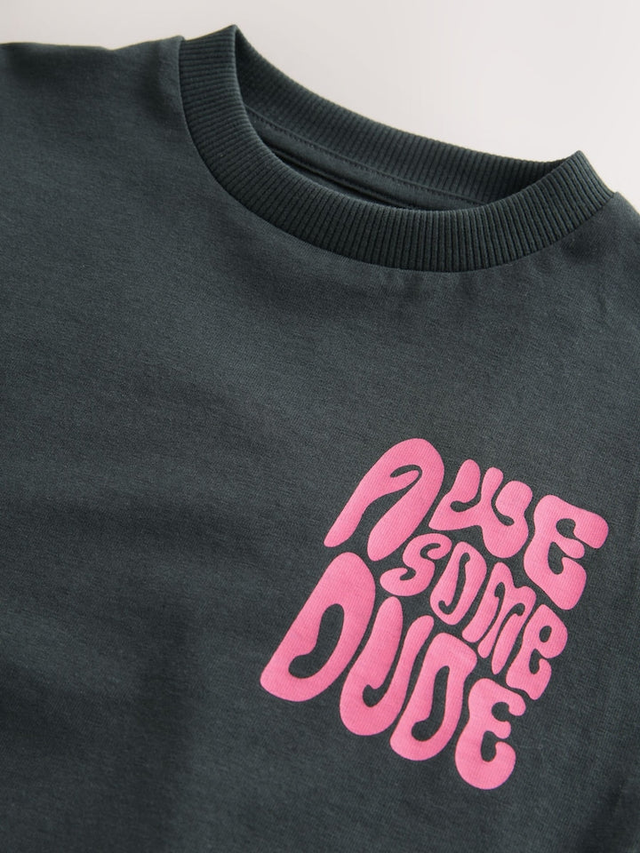 NEXT faded black boys t-shirt