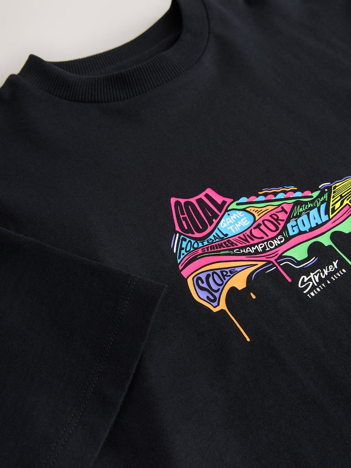 Next football boot relaxed fit graphic tee