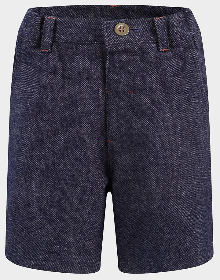 Blue brushed shorts for boys