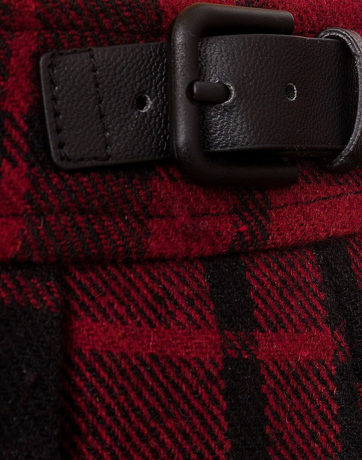 Girls turtle neck with plaid skirt
